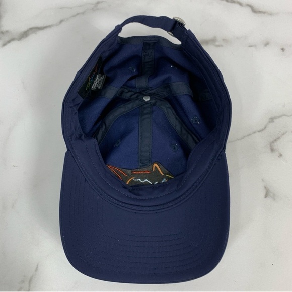 Greg Norman Mens Embroidered Shark Navy Blue Logo Golf Adjustable Cap - Picture 7 of 8